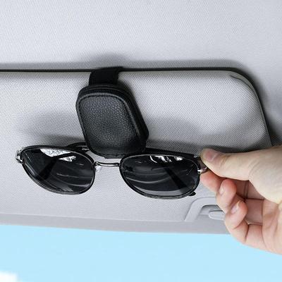 Multifunctional Microfiber Car Visor Clip for Sunglasses and Cards