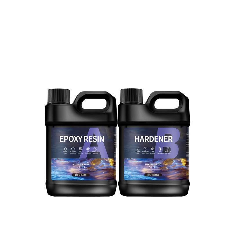 Resin Epoxy 500/1000ml 1:1 AB Resin Epoxy Glue High Adhesive Hardener Crystal Glue Jewelry Making Transparent Mixed Clear DIY