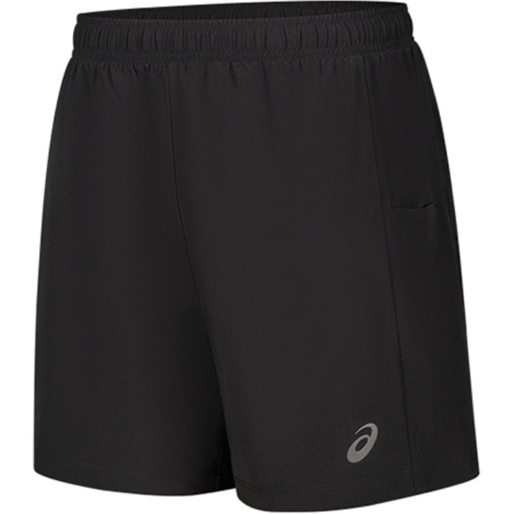 Asics Mens Fashion Comfortable Two-In-One Woven Breathable Sports Shorts Men shorts Black 2031E777-001
