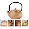 Kettle Cast Iron Teapot Set Small Loose Leaves Decorate Black Teakettle Adornment