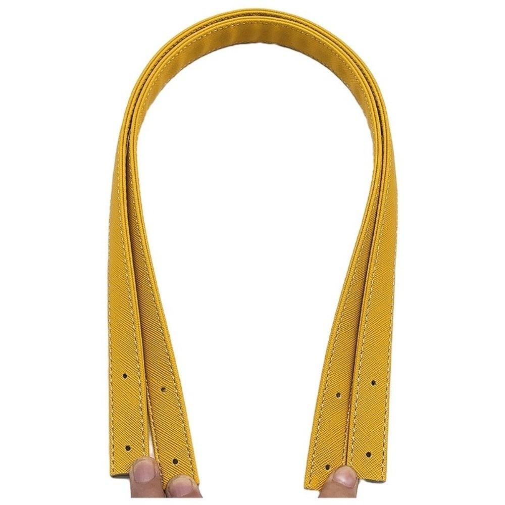 Durable 2pcs Bag Straps 60cm Length PU Leather Shoulder Bag Strap With Rivets Replacement Bag Accessories DIY Projects