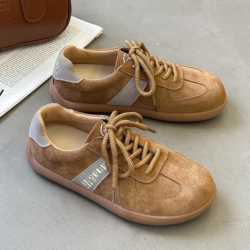 

Fujin Женские ботильоны из натуральной коровьей замши 2 см, модные массивные кроссовки, удобные ботильоны на плоской подошве, весенняя обувь разных цветов 39