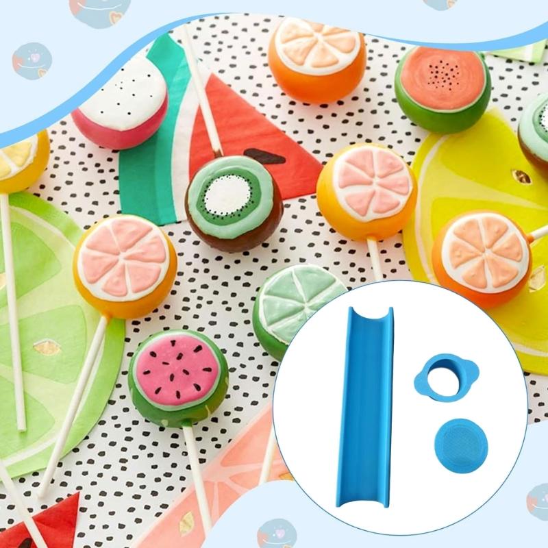 Professional Cake Lollipop Cutter And Tray Set For Uniform Cookie Handmade Dessert Baking Supplies Kitchen Gadget