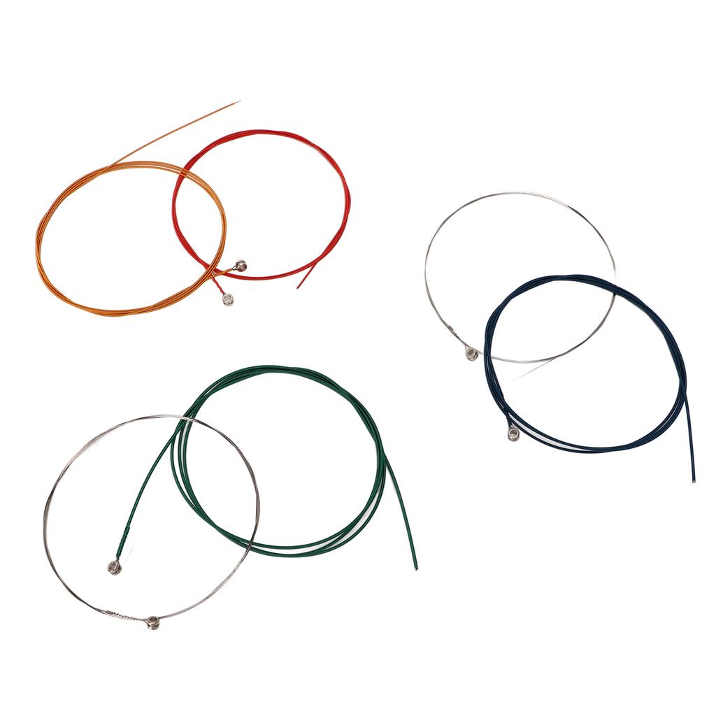 6Pcs Guitar String Copper Alloy Rust Proof Easy Playing Multicolour Professional Acoustic Guitar String