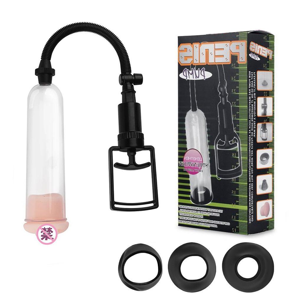 Penis Enlargement Pump for Men with Long & Short Sleeves – Erection Support Sex Toy for Men Penis Extender