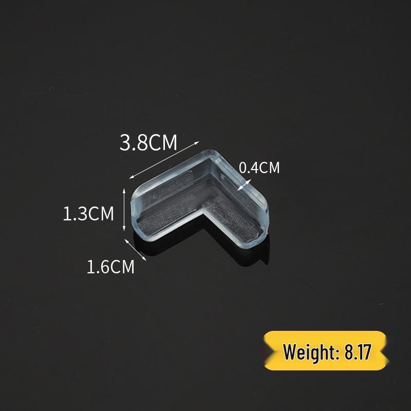 Průhledný chránič rohů dětského stolu - Zesílený, pravoúhlý, měkký kryt proti nárazu pro domácí bezpečnost