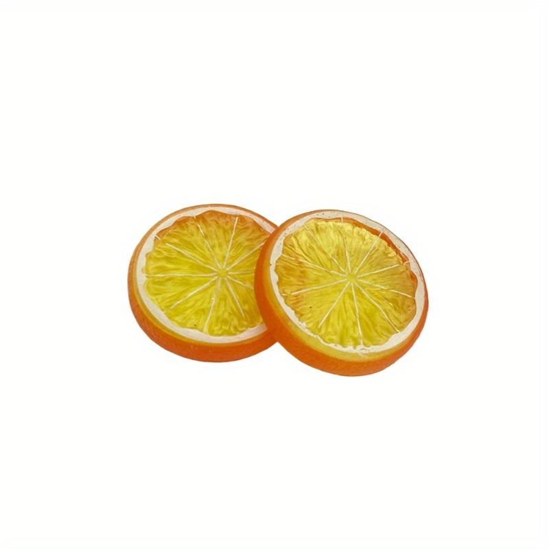 10pcs Artificial Lemon Slice Plastic Lemon Slice Fake Lemon Slice Simulation Fruit Decoration Decoration Photography Photo Props
