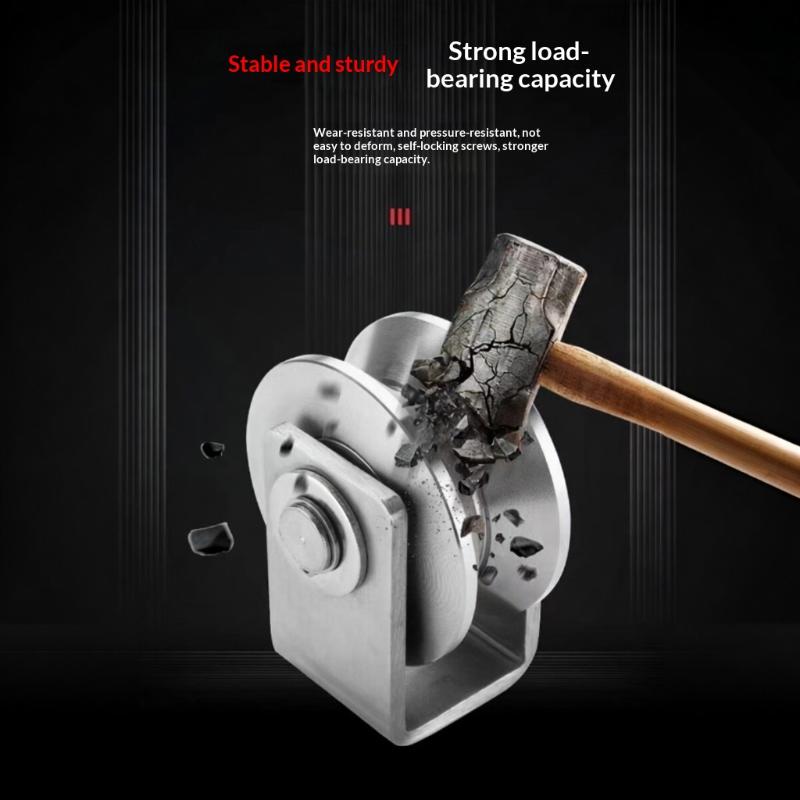 V/U Type Stainless Steel Pulley Bearing Track Wheel Wire Rope Lifting Sliding Door Trolley Ball Bearing Industrial Lifting Wheel
