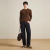 Seven Men's Wool-Blend Round Neck Casual Pullover Sweater