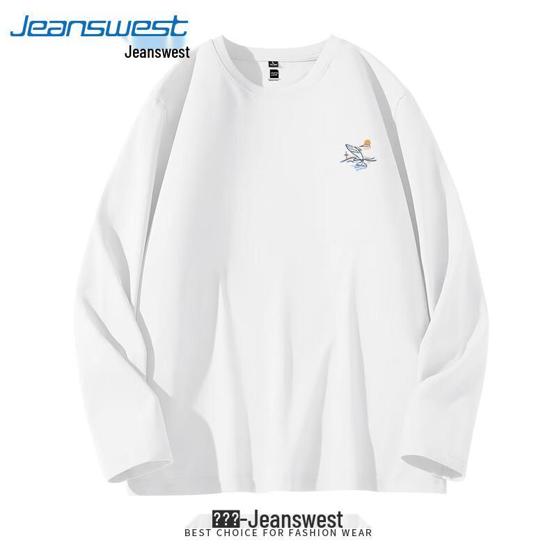 Jeanswest Men's Whale Print Long Sleeve T-Shirt