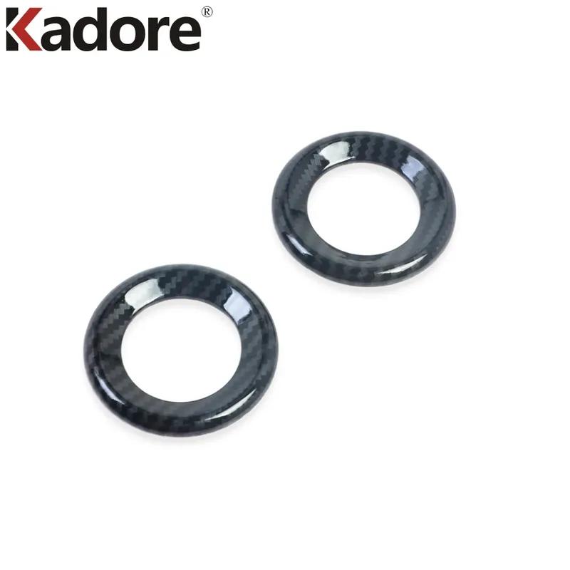 For Honda CRV CR-V 2017 2018    Carbon Fiber Car Front Inner Door Speaker Ring Cover Trim Interior Accessorie