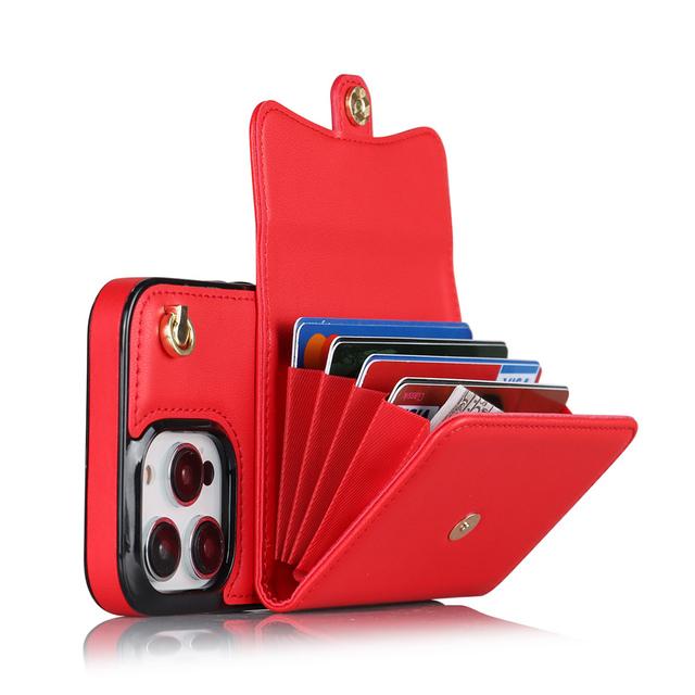 Organ Card Wallet Leather Case For Samsung Galaxy A12 A13 A52 A52s A53 A73 A51 A71 A14 A54 A20 A50 A70 5g 4g Long Lanyard Cover