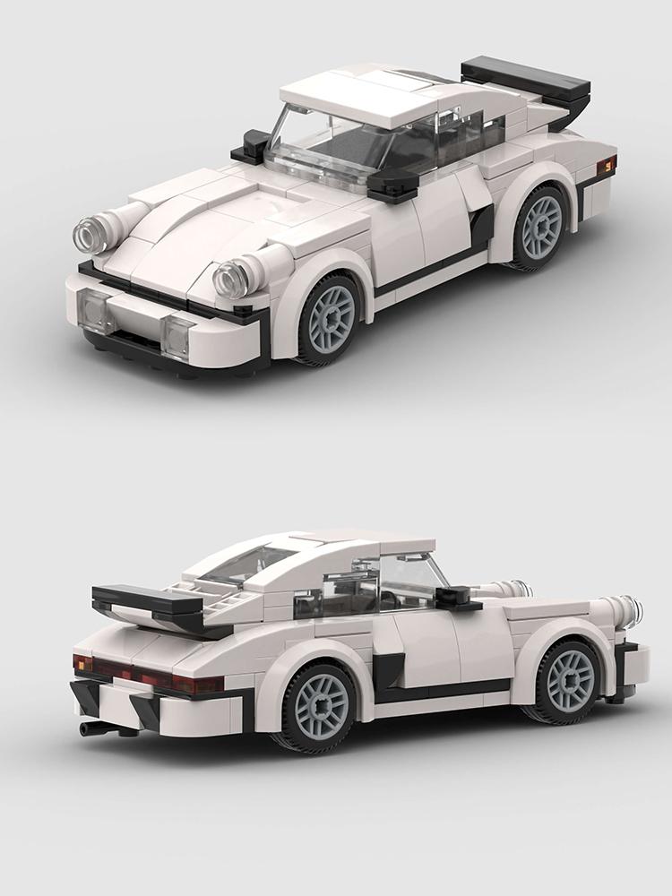 MOC Rally Racing Car Model, City Vehicle Building Set, Creative Garage Toys, Toy Assembly Vehicle Loved by Boys