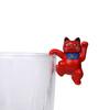 Yousheng Mini Lucky Money Cats Figurine Hanging Cup Rim DIY Landscape Table Ornament