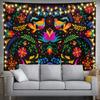 Aesthetic Leopard Print Peony Tapestry, Pink Floral Animal Print Pattern Wall Hanging, Y2K Boho Tapestry For Bedroom Living Room