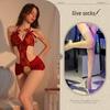 Temptation Lace Bodysuit: Open Crotch Small-Bust Lingerie for Passionate Homewear