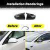 For Tesla Model 3 2017 2018 2019 2020 2021 2022 2023 Side Left/Right Rearview Mirror Cover Replacement  Exterior Decor BodyKits