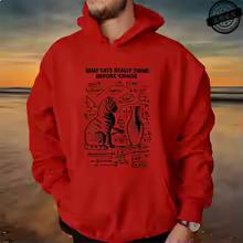 Funny Cat Physics Design Hoodies Math Science Humor Cat Print Sweatshirt Personalized Men Women Casual Streetwear Fashion Hoodie