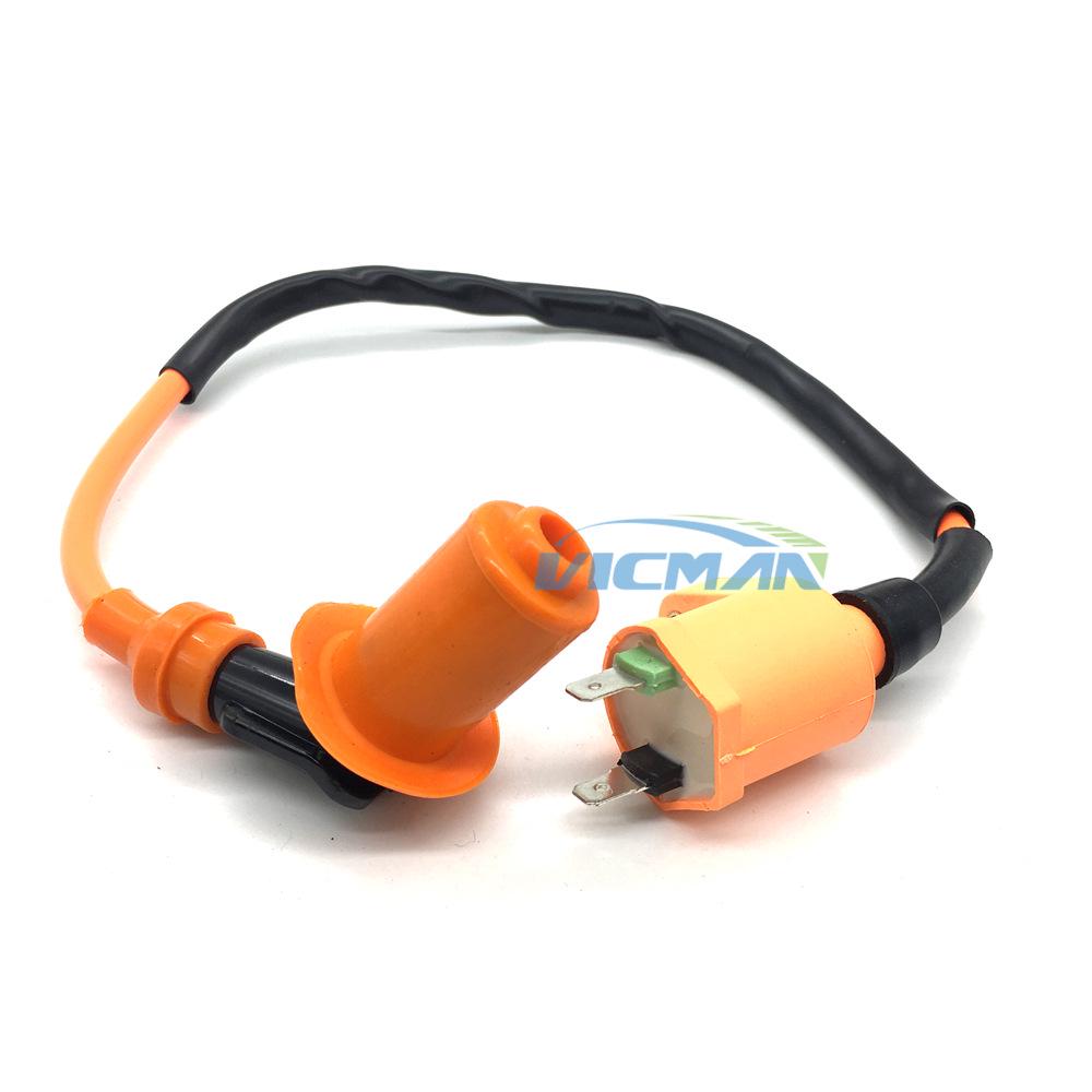 GY6 Haimai Orange High Voltage Ignition Coil for Motorcycle & ATV
