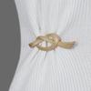 Brooch French Style Hollow Stainless Exquisite Vintage Solid Color Colorfast Luxury Bag Collar Scarf Hat Decoration Clothes Pin Lady Jewelry