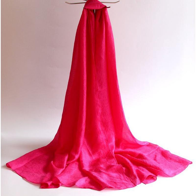 Neuer niederländischer Leinenschal für Damen, einfarbig, Baumwolle und Leinen, All-Match-Schal, Sonnenschutz, Strandtuch, Perle