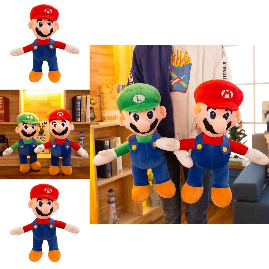 Adorable Mary Plush Toy Cartoon Mario Doll Pillow For Childrens Birthday Gift