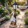 Seagull Or Pelican Garden Bird Statue with Solar Light Cute Sculpture Lamp Ocean Bird Art Ornament for Lawn Decor Women Mom Gift