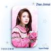 Zhao Jinmai Star Idol Laser Tinplate Square Brooch Pendant