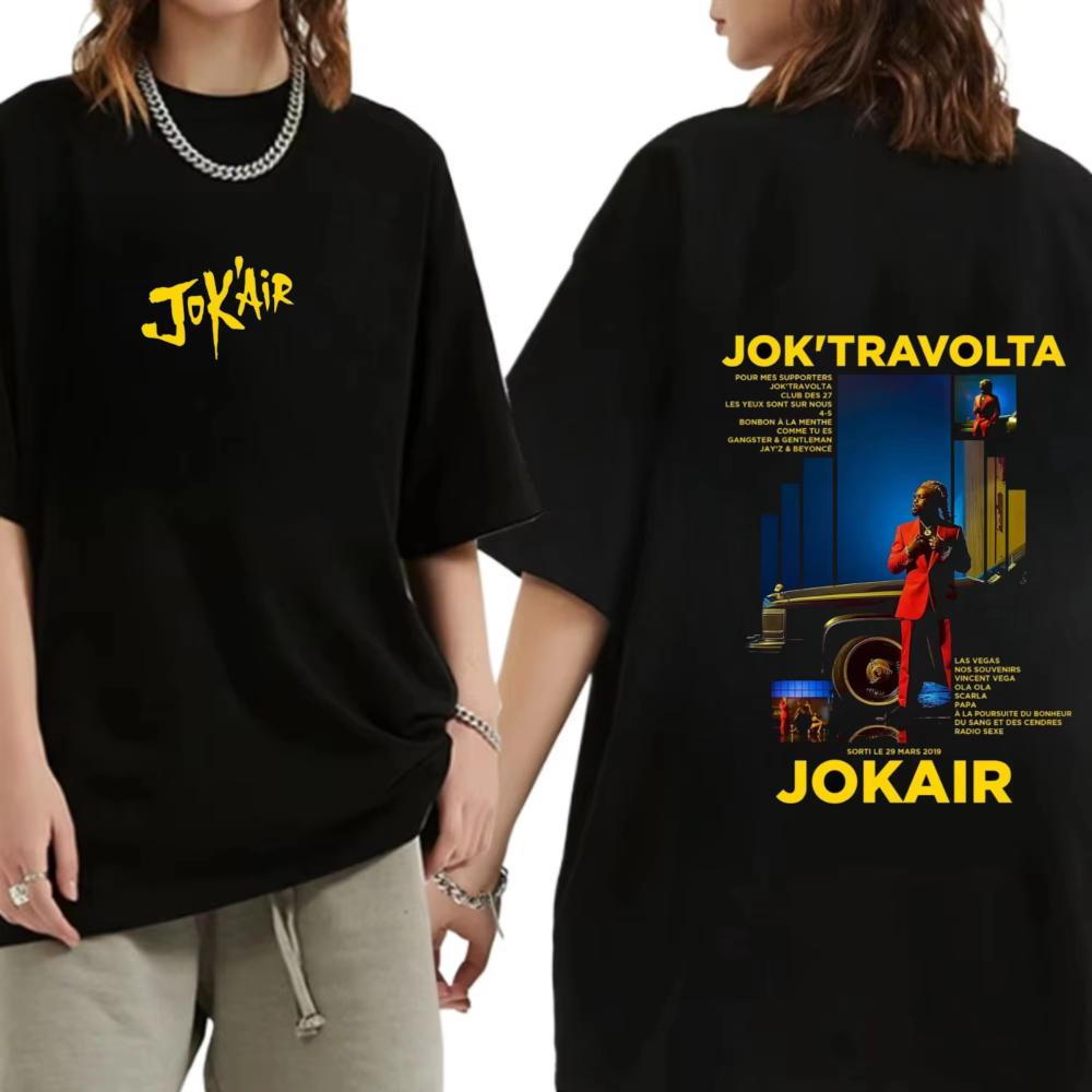 

JOKAIR Летние топы Футболки для женщин Новинка Топы и футболки Хлопок Мужская и женская одежда Y2k Оверсайз Графика для спортзала Винтаж 4XL