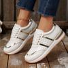 New Women Sneakers Platform Shoes Leather Patchwork Casual Sport Shoes Ladies Outdoor Running Vulcanized Shoes Zapatillas Mujer