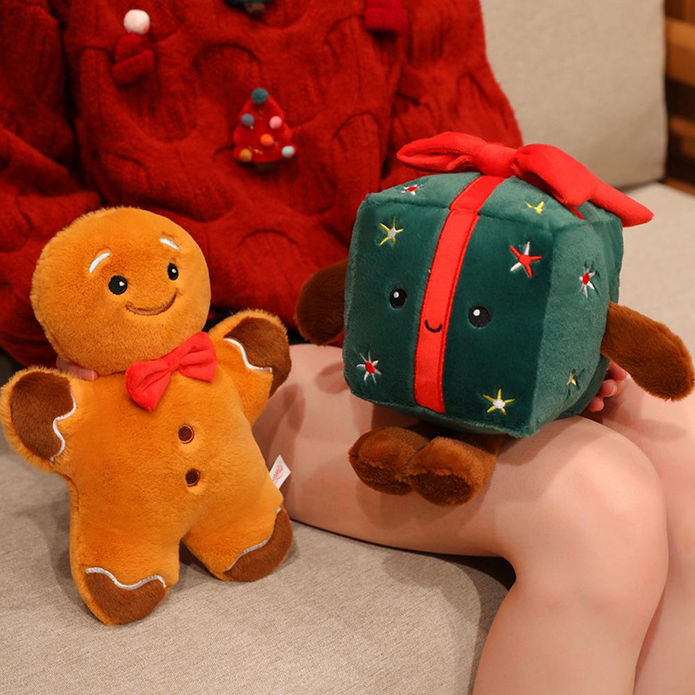 Vánoční stromek Přívěsek Plyšová hračka Perníček Měkké panenky na tašky Santa Claus Plyšová zvířátka Plyšáci Dárky k Vánocům