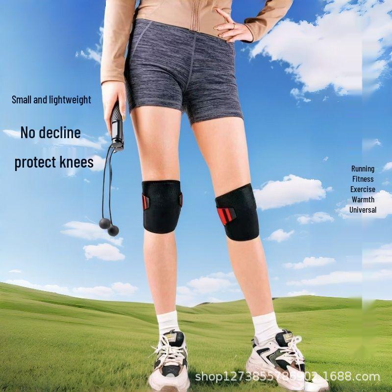 

Warm Breathable Sports Knee Pads for Running and Cycling - Anti-Slip, Protects Joints, Ideal for Autumn/Winter. Pro Patella Pad (Warmth + Dual Fixation) - Single чорний/червоний