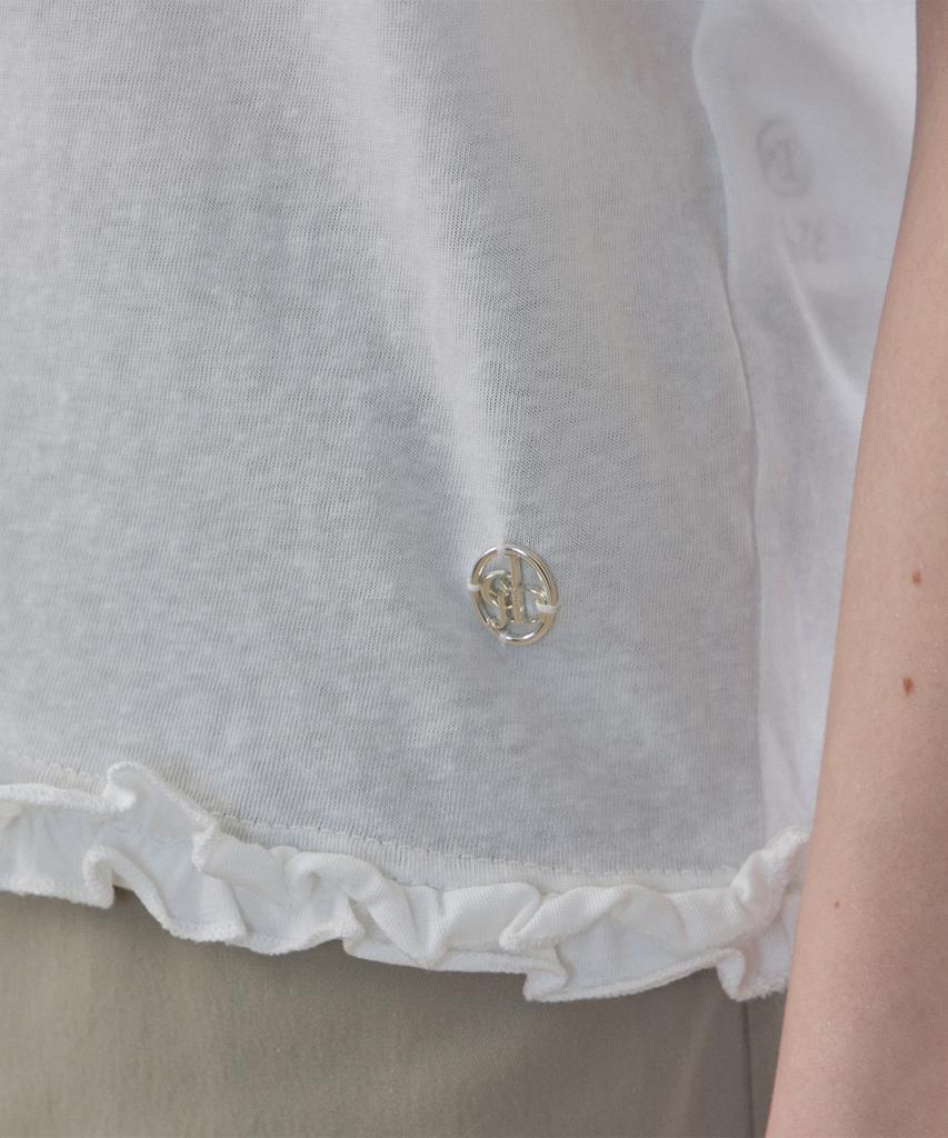 JUCYJUDY Frilled Hem Short Sleeve T-Shirt Jzts329B