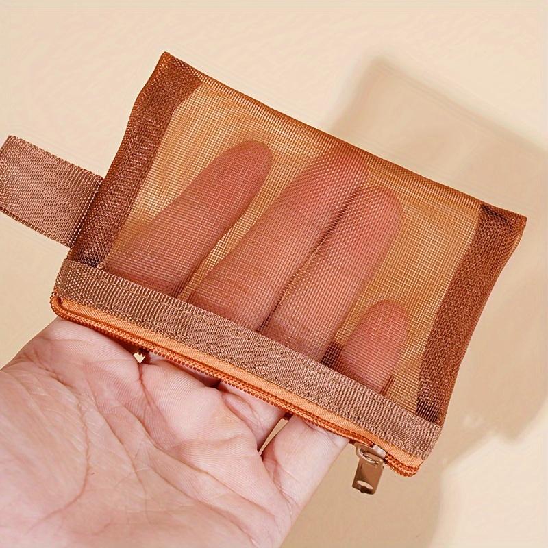 

Минималистичные косметички из нейлоновой сетки, однотонные дорожные органайзеры-клатчи, легкие моющиеся вручную косметички для женщин