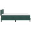 Box Spring Bed with Mattress Dark Green 120 x 190 cm Velvet