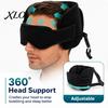 Ergonomic Neck Pillow for Air Travel Airplanes, 360 Degree Airplane Head Strap with 3D Eye Cushion Support Sleeping, No Bobbing Sleeping Aid
