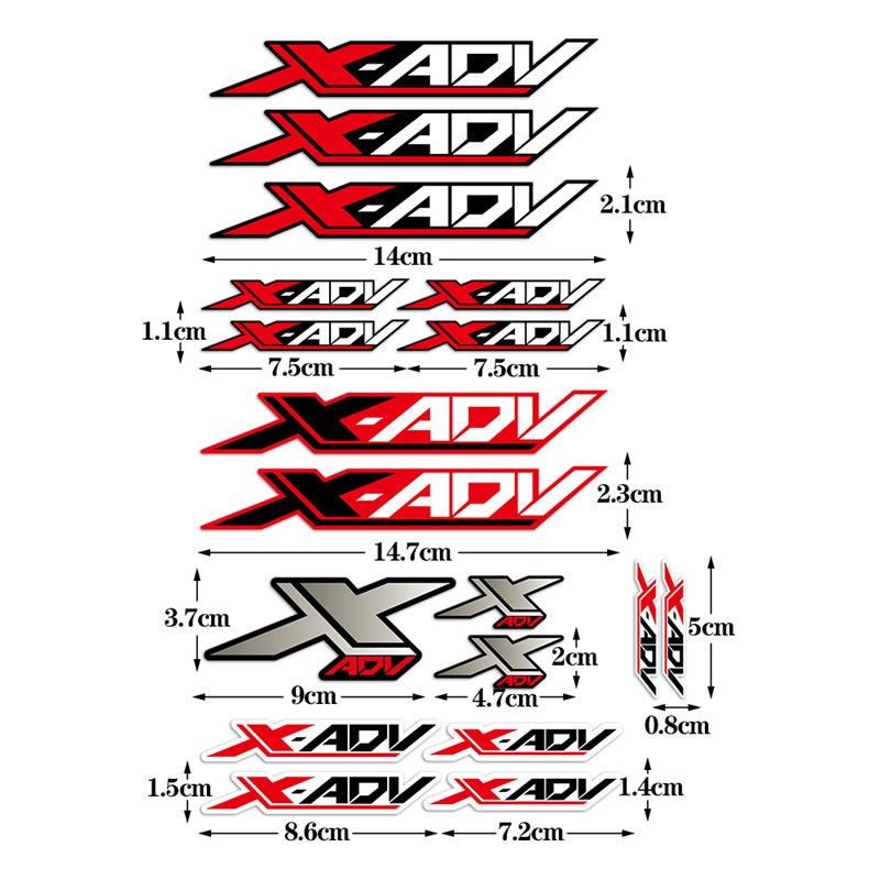 Honda XADV750 3D Reflective Fuel Tank Side Decals