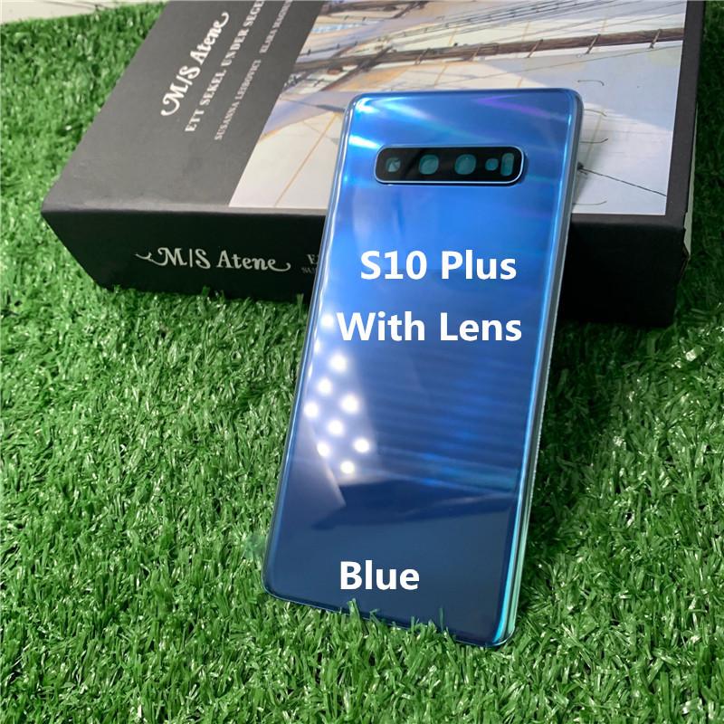 Rear Housing For Samsung Galaxy S10 Plus 6.4" SM-G975 Back Cover Repair Replace Phone Battery Case With Camera Lens
