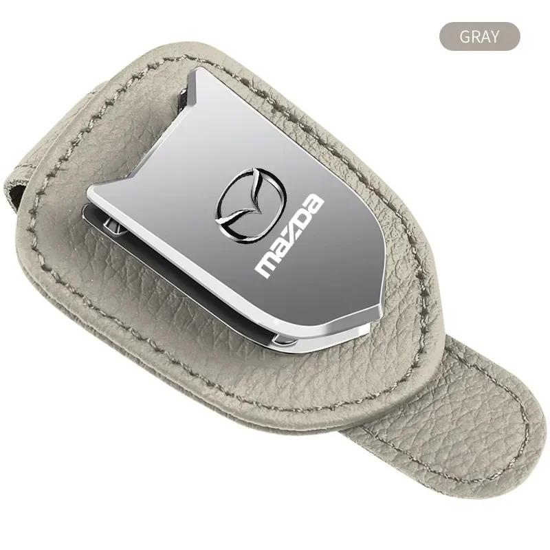 

Car Portable Glasses Clip Logo Sun Visor Eyeglasses Holder For Mazda 6 323 626 RX8 CX5 CX3 CX9 CX8 Miata MX5 Yaris TK78-66-9U0C