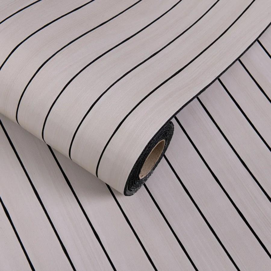 1 Roll SXP Self-Adhesive Grid Panel Wall Sticker 3D Textured Striped Wallpaper for Ceiling Living Room Home Decor Peel and Stick