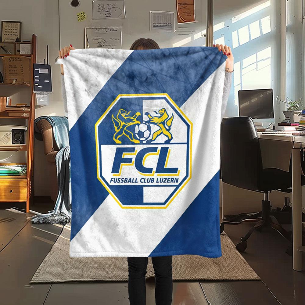 FC Luzern FlAannel Blanket, High Quality Comfortable for All Seasons, Home Decor, Warmth and Comfort