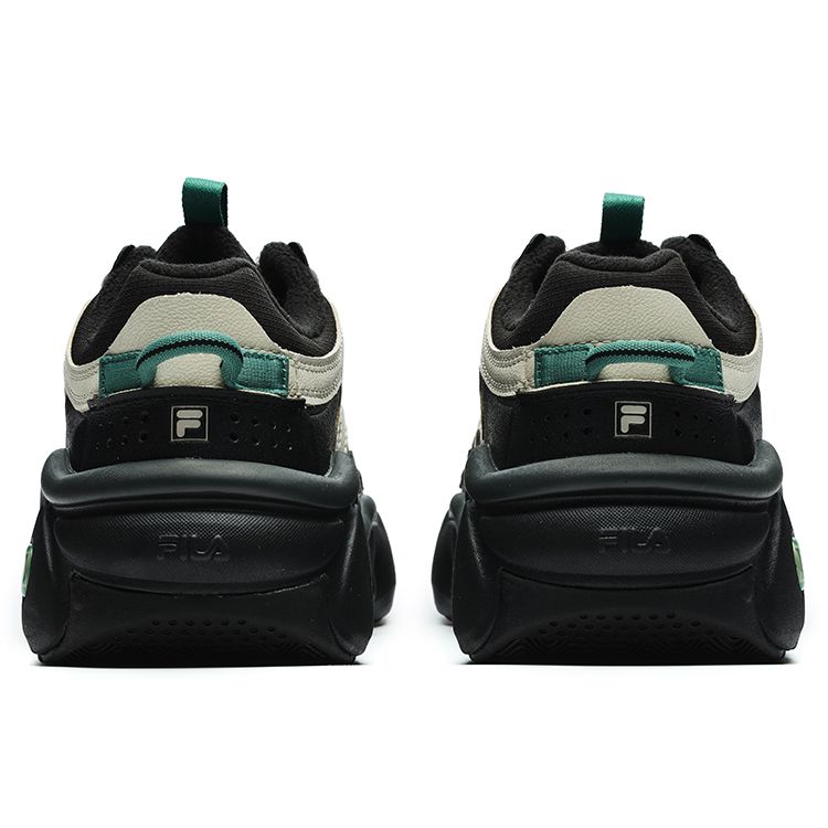 Fila Panini Casual Fashion Sports Versatile Comfortable Fleece Low-Top Retro Basketball Shoes Men Sneaker Black Oatmeal F12M242127FBO