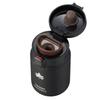LOGOS ThermoWall Vacuum Insulated Bottle Black 81286171 Camping Mug Bottle Slim Design Lightweight Keeps Drinks Cold and Hot Direct Drinking One-Touch