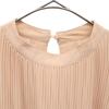 Mila Owen Long Sleeve Pleated Long Dress Beige Women Used