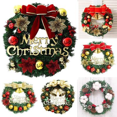 30cm Artificial Christmas Wreath - Holiday Decoration for Window, Door, or Shopping Mall Display.