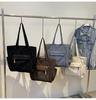 Corduroy Large Capacity Women's Shoulder Tote - Versatile for College & Commute