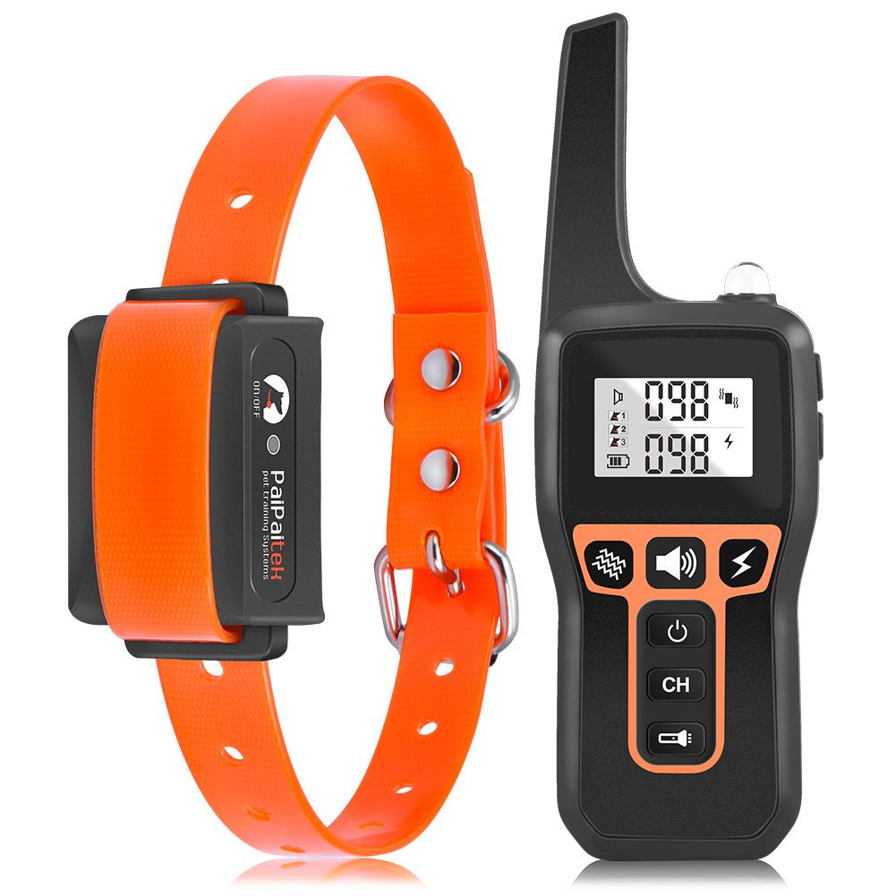 Multi-Color Dog Training Collar with Wireless Remote Control - Customizable Anti-Disturbance Bark Stopper.