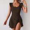 Women's Slimming One-Piece Swimsuit Ruched Tummy  Bathing Suit  Swimwear