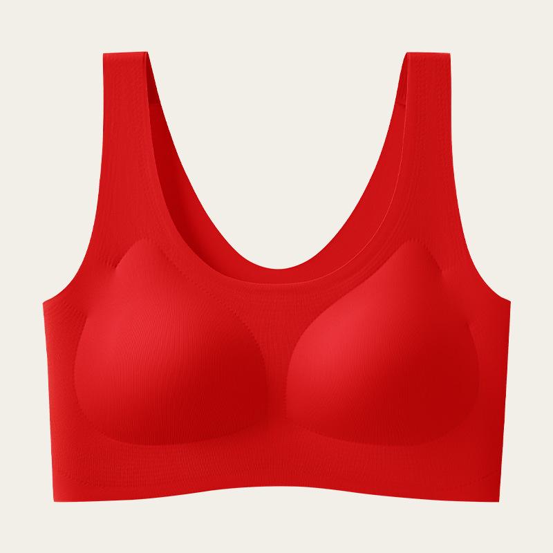 Invisible Ice Silk Wireless Seamless Bra Vest for Women - Comfortable, Non-Transparent, Gathered Fit