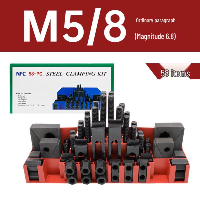 M12 58-daļu CNC frēzmašīnas stiprinājumu komplekts